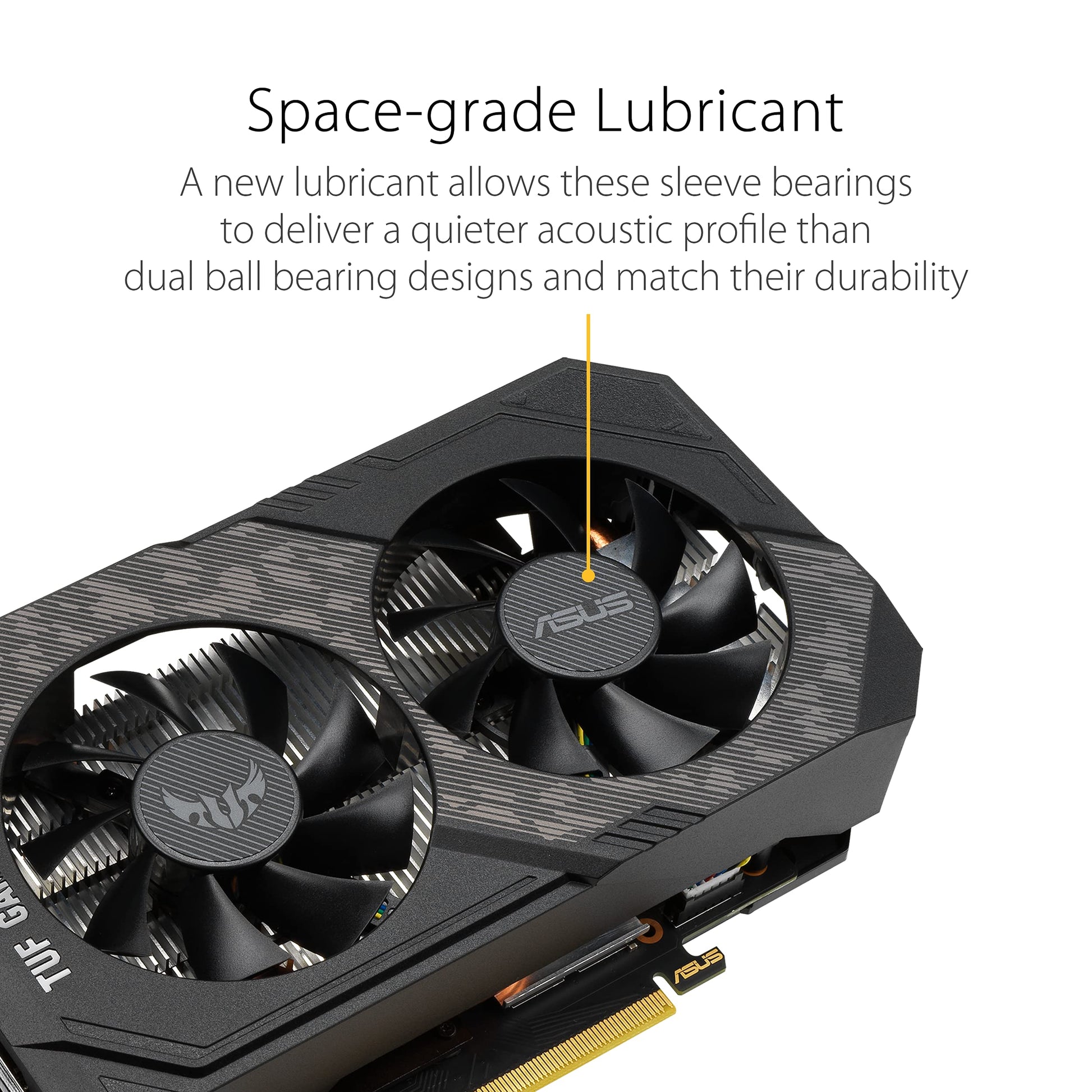 TUF Gaming NVIDIA GeForce GTX 1660 Ti EVO OC Edition Graphics Card (PCIe 3.0, 6GB GDDR6, HDMI 2.0b, DisplayPort 1.4, Space-Grade Lubricant, Compact Design, GPU Tweak II)