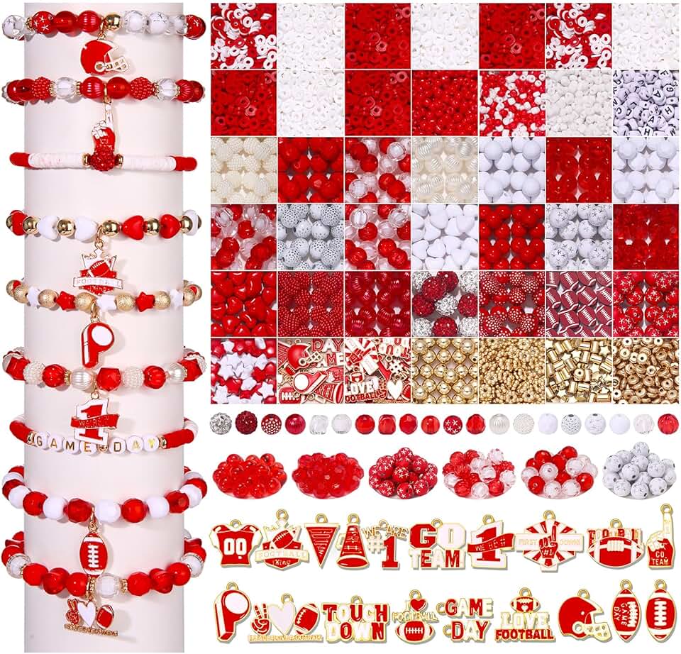 3000 Game Day Beads for Bracelets and Necklaces