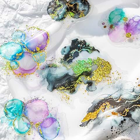 90 Transparent Scrapbook Stickers with Stars