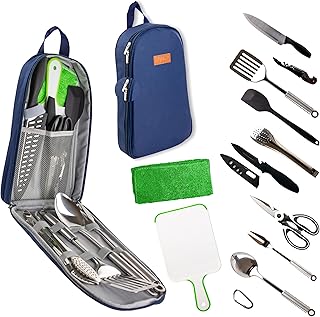 12-Piece Camping Cooking Utensil Set with Carry Case