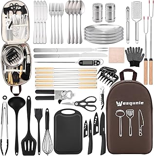 Camping Cookware and Utensils Set for Outdoor Use