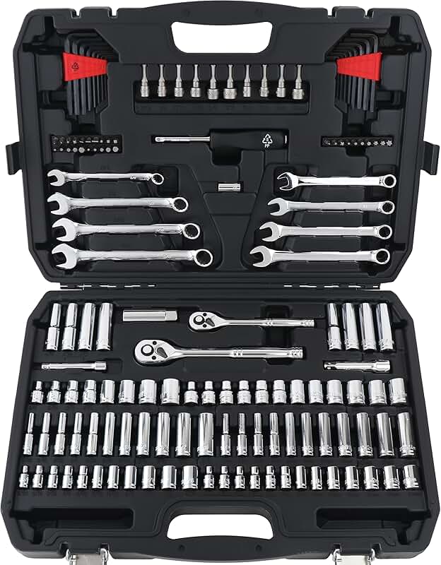 145-Piece Metric Socket Tool Set with Case