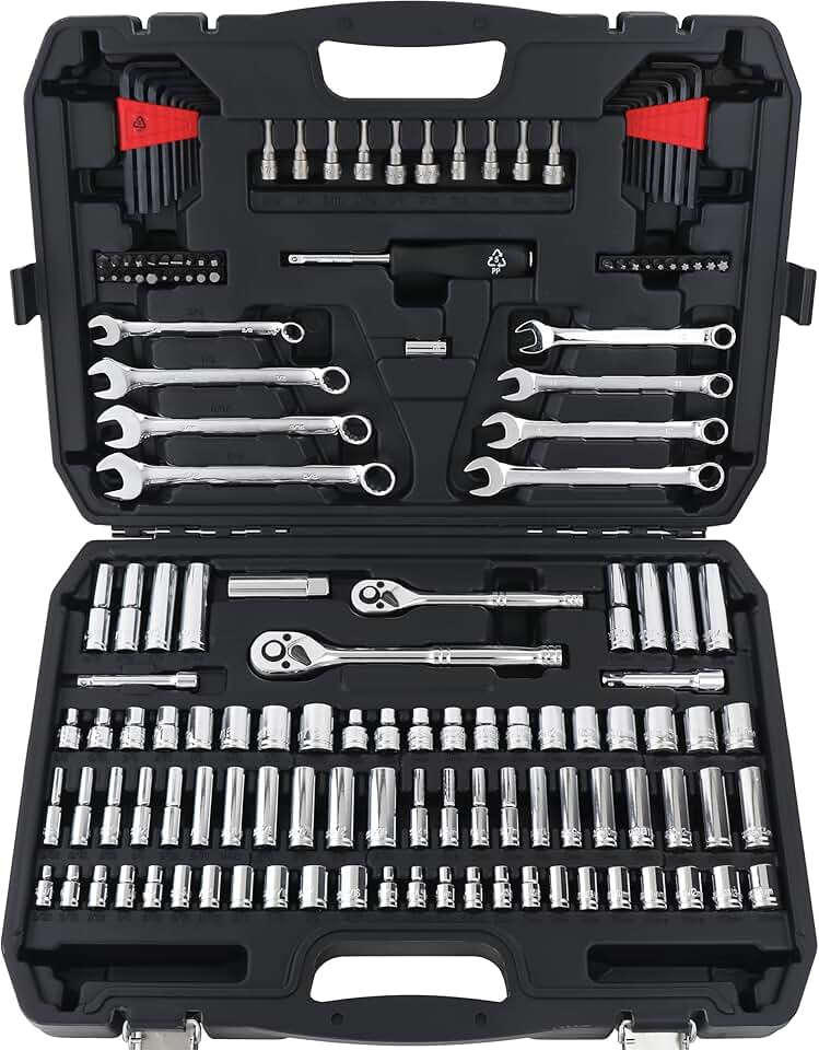 145-Piece Metric Socket Tool Set with Case