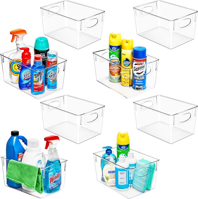4-Drawer Clear Desktop Organizer for Office and Home