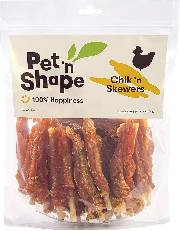 Chicken Wrapped Rawhide Dog Chew Skewers
