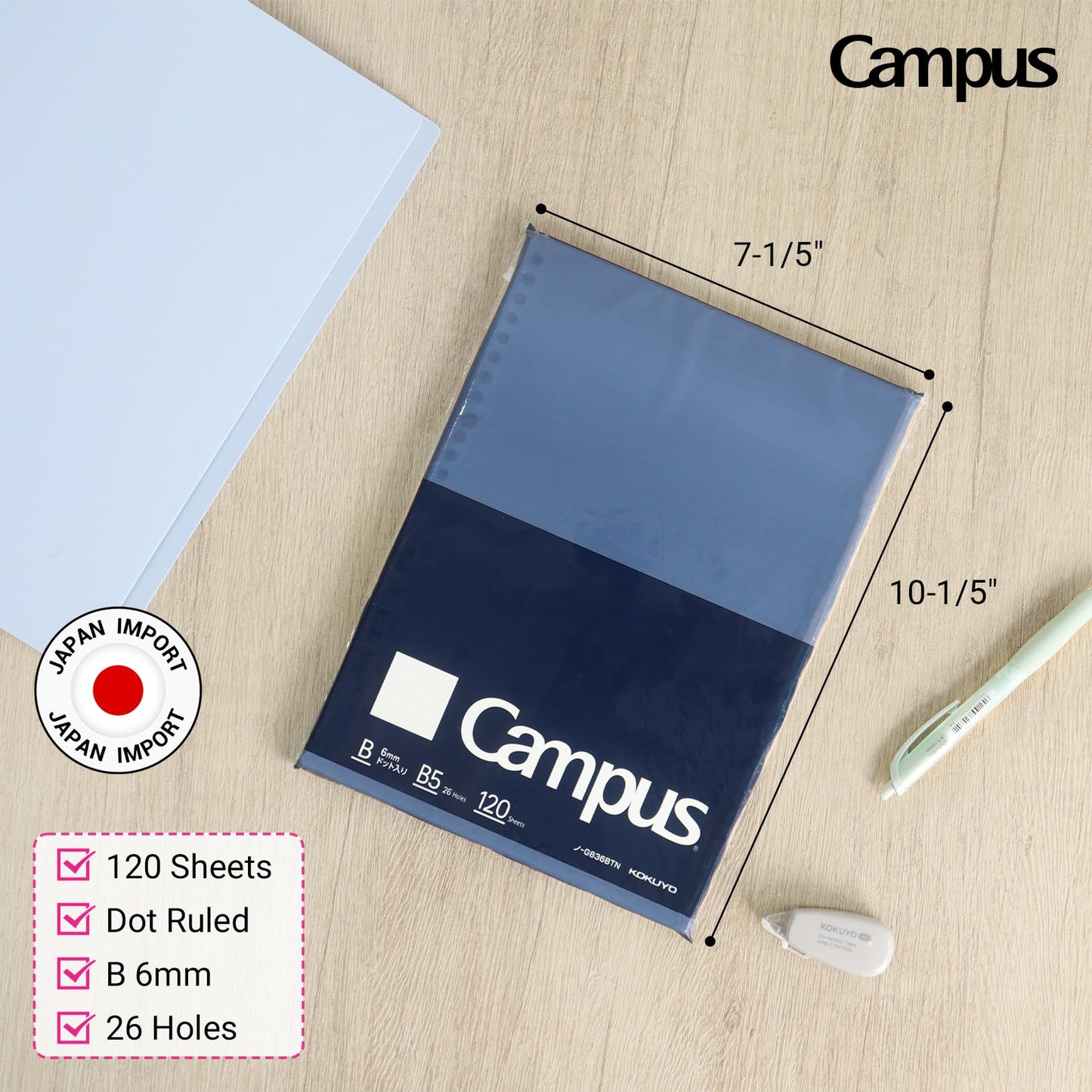 Loose Leaf Paper for Binders, B5, 120 Sheets