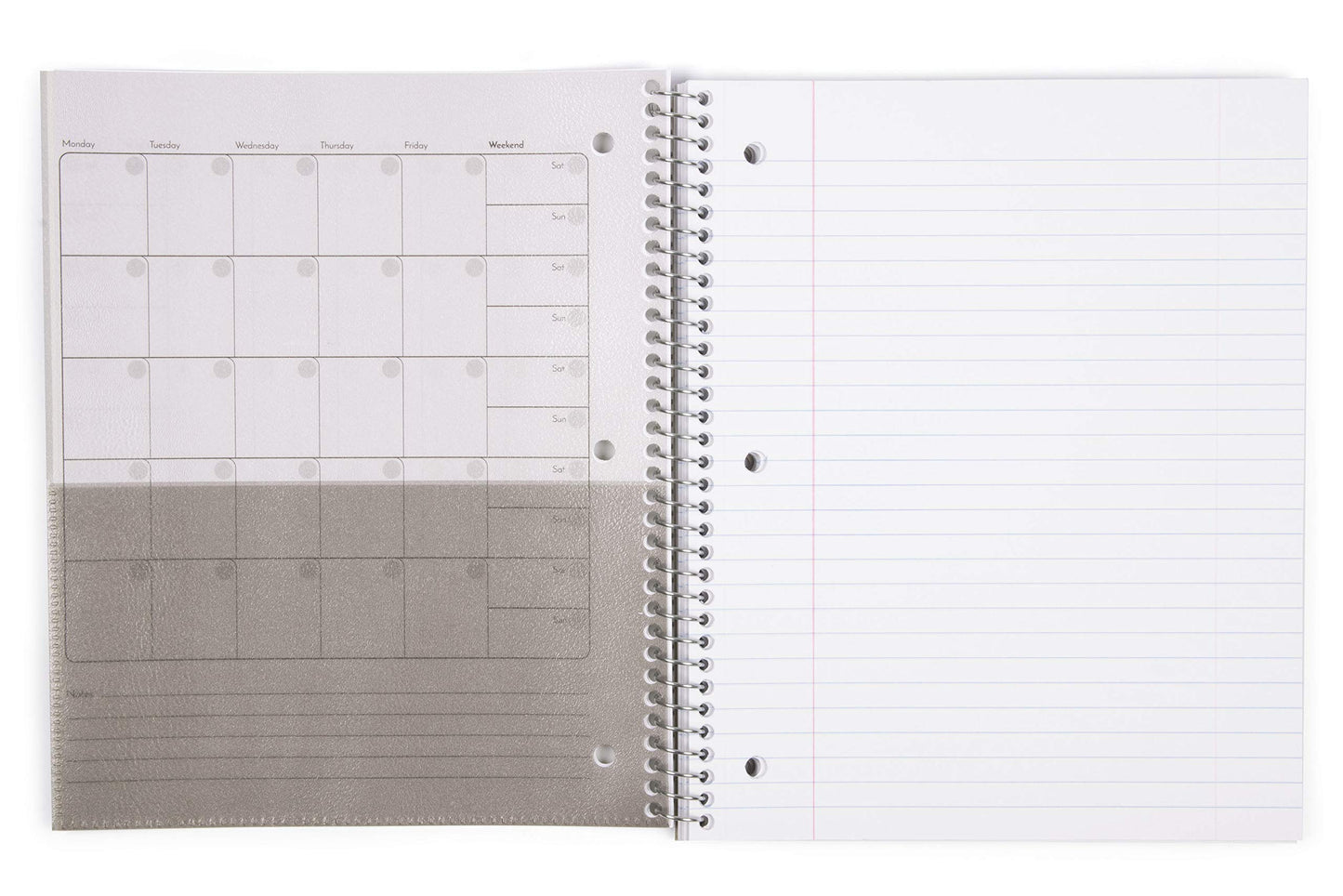 Durable 1-Subject Spiral Notebook, 3 Pack