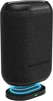 Portable Bluetooth Speaker with 360 Bass and Wireless Charging