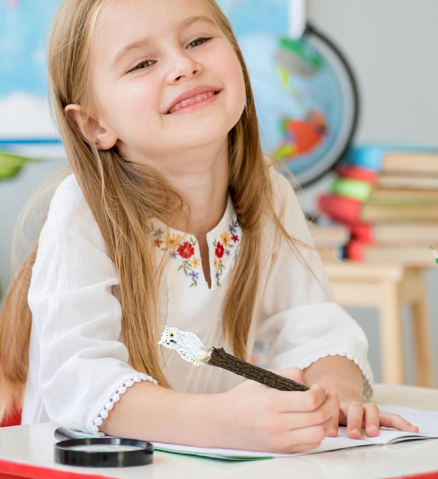 White Owl Novelty Pen for Kids and Adults