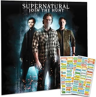 Supernatural 2026 Wall Calendar with Reminder Stickers
