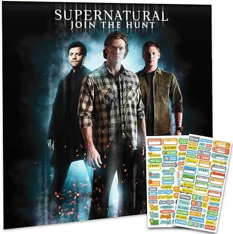 Supernatural 2026 Wall Calendar with Reminder Stickers