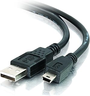 USB 2.0 A to Mini-B Cable, 6.56 Feet, Black