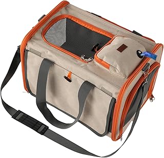 Stylish Soft Sided Dog and Cat Carrier for Travel