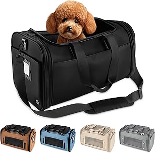 Luxury PU Leather Pet Carrier for Small Dogs and Cats