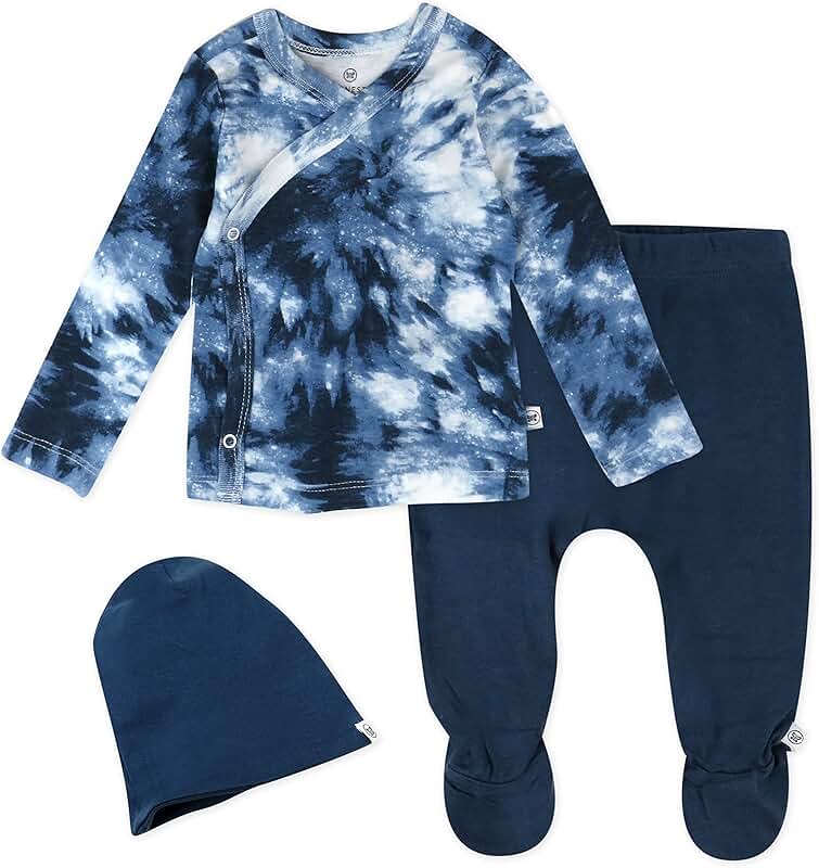 Organic Cotton Baby Kimono and Pant Set