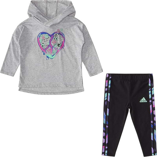 Baby Girls' Long Sleeve Hooded Top and Pants Set