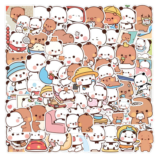 100 Cute Cartoon Stickers for Water Bottles and Laptops