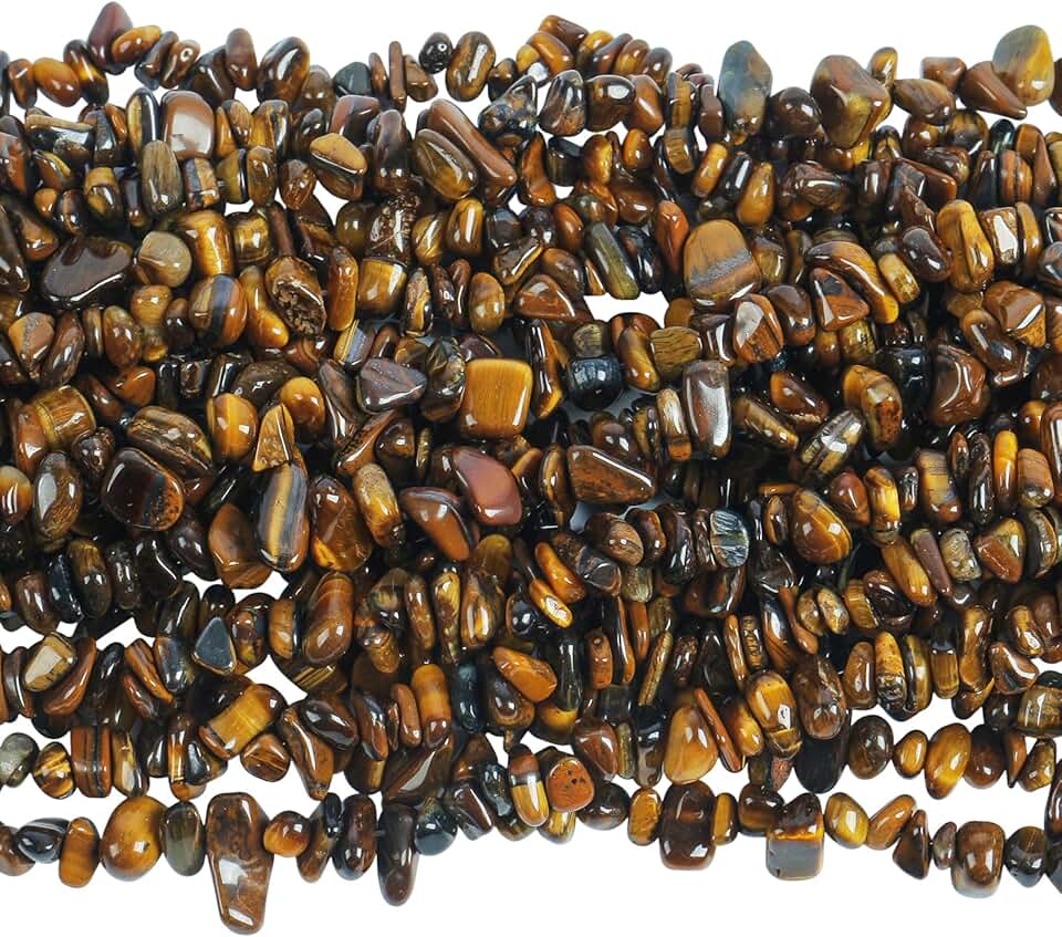 90-Inch Tiger's Eye Crystal Bead Strand for Jewelry