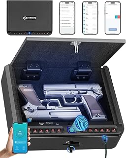 Biometric Gun Safe with 4-Method Quick Access