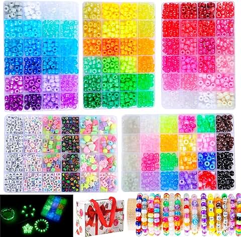 Bracelet Making Kit with Beads and Letters