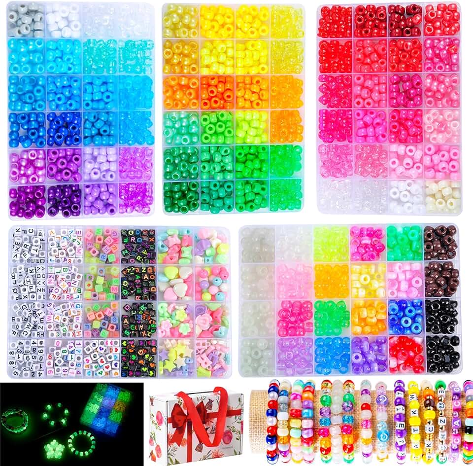 Bracelet Making Kit with Beads and Letters