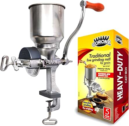 Manual Cast Iron Grain and Pepper Grinder