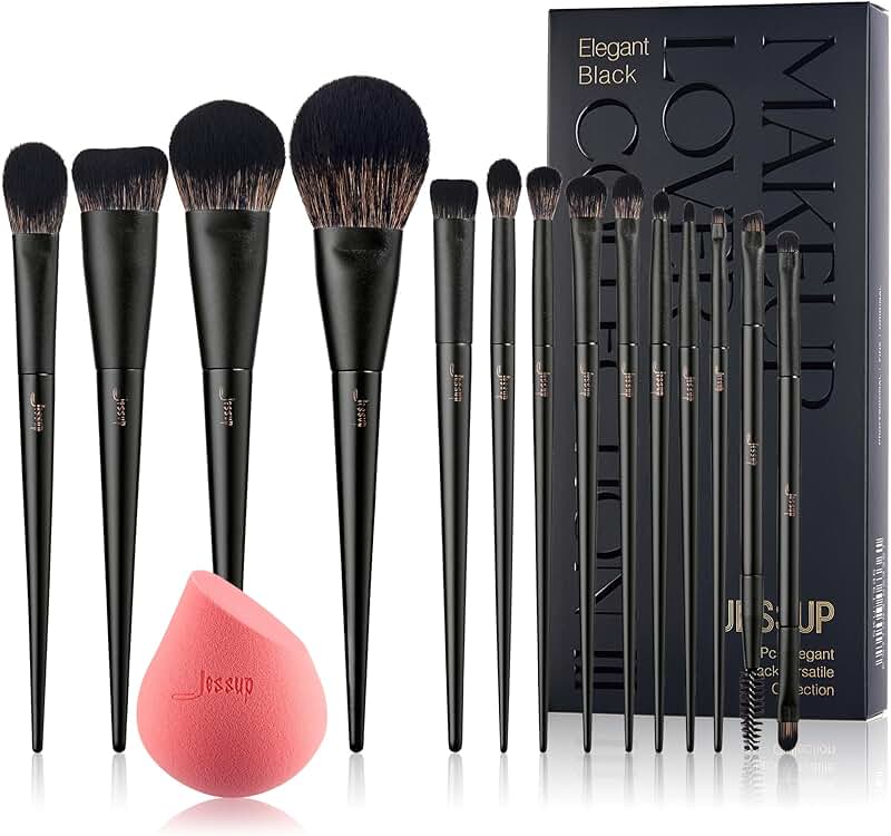 14-Piece Makeup Brush Set with Sponge