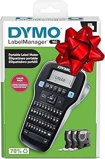 Portable Label Maker with Easy-Use Keys and Large Display