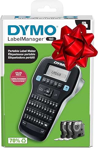 Portable Label Maker with Easy-Use Keys and Large Display