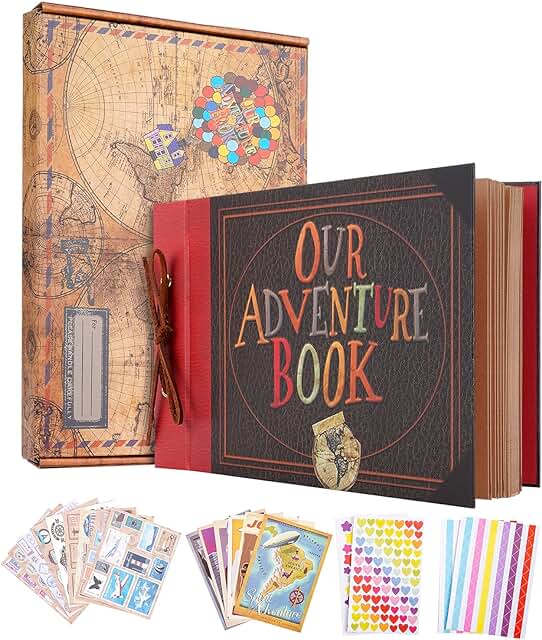 Adventure Scrapbook Album, 80 Pages, 11.9x7.6 Inches