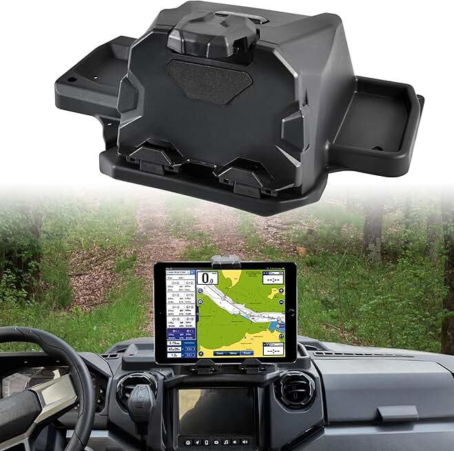 Adjustable Tablet and Phone Holder for Polaris Ranger