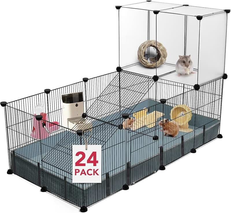 Small Animal Playpen with Waterproof Mat