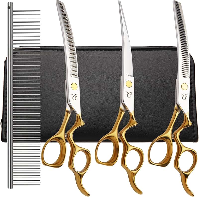 Dog Grooming Scissors with Safety Tips