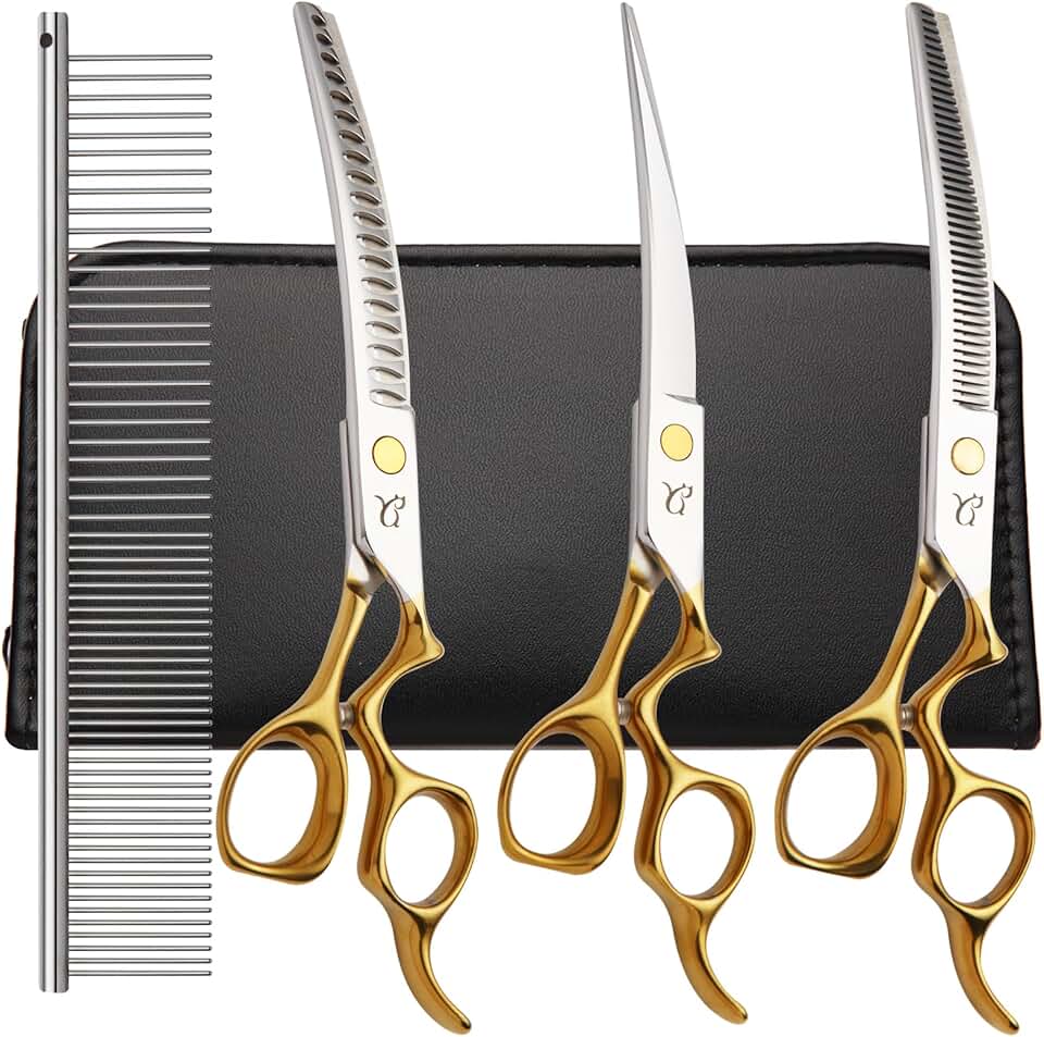 Dog Grooming Scissors with Safety Tips