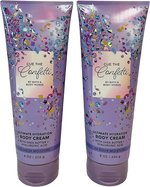 Confetti Body Cream Pack of 2, 8 oz each