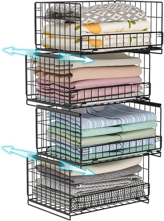 5-Tier Adjustable Wall Mount Spice Rack with Hooks
