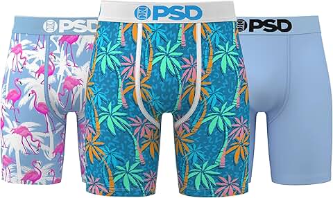 Men's Boxer Briefs 3-Pack, Breathable Moisture-Wicking, X-Large