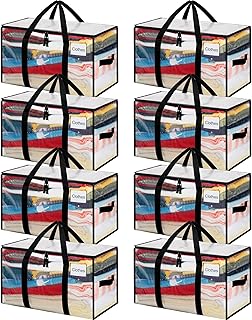 Heavy Duty Moving Bags with Strong Handles, 8 Pack