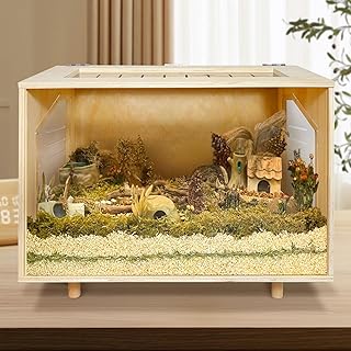 Wooden Hamster and Small Animal Cage, 24 Inch