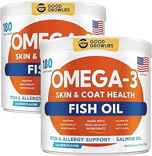 Omega 3 Fish Oil Chews for Dogs, 360 Count