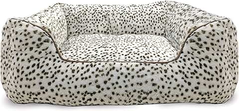 Sleep Zone Snow Leopard Step-In Pet Bed 25 Inches
