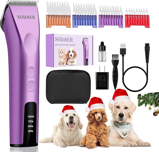 Pet Grooming Kit for Dogs, Cats, and Horses