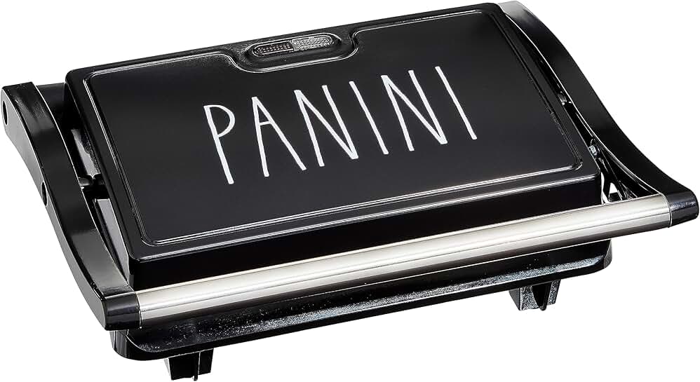 2-Slice Panini Maker with Non-Stick Surface
