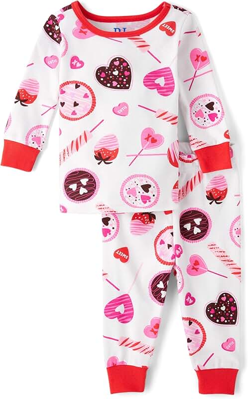 Baby Girls and Toddler Long Sleeve Pajama Set