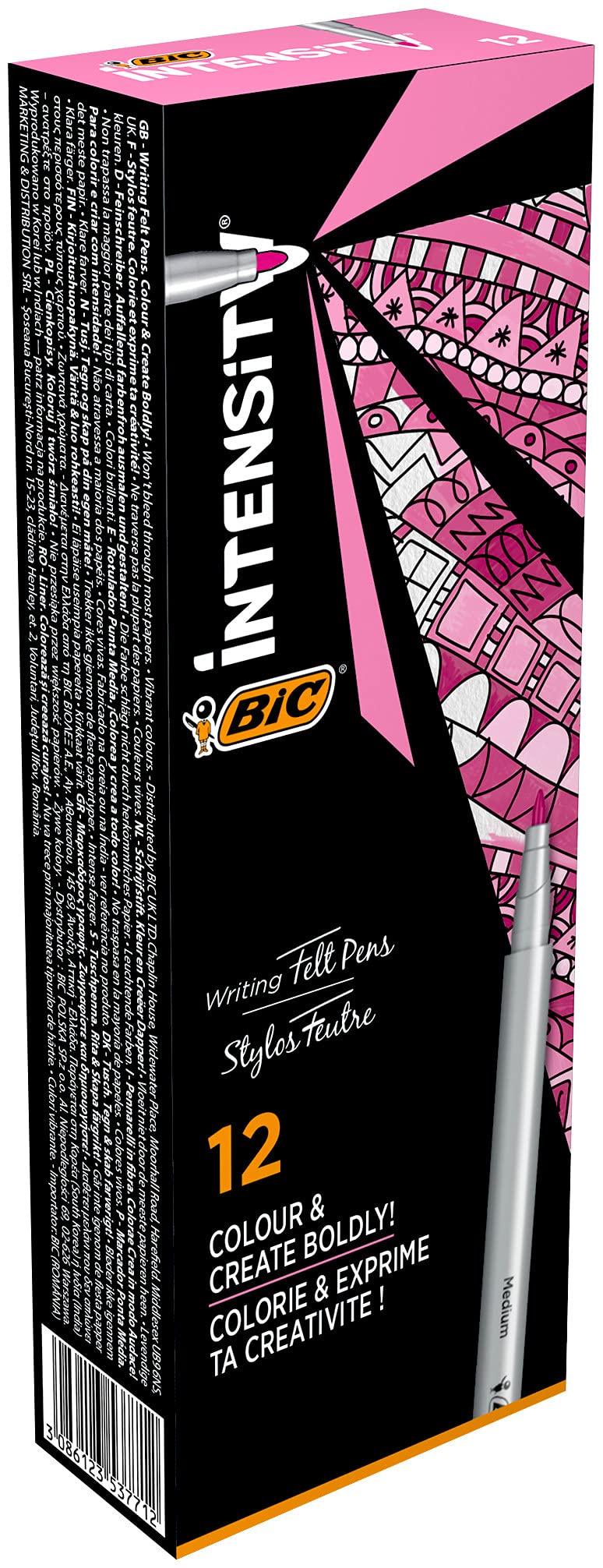 Light Pink Medium Tip Writing Pen, Box of 12