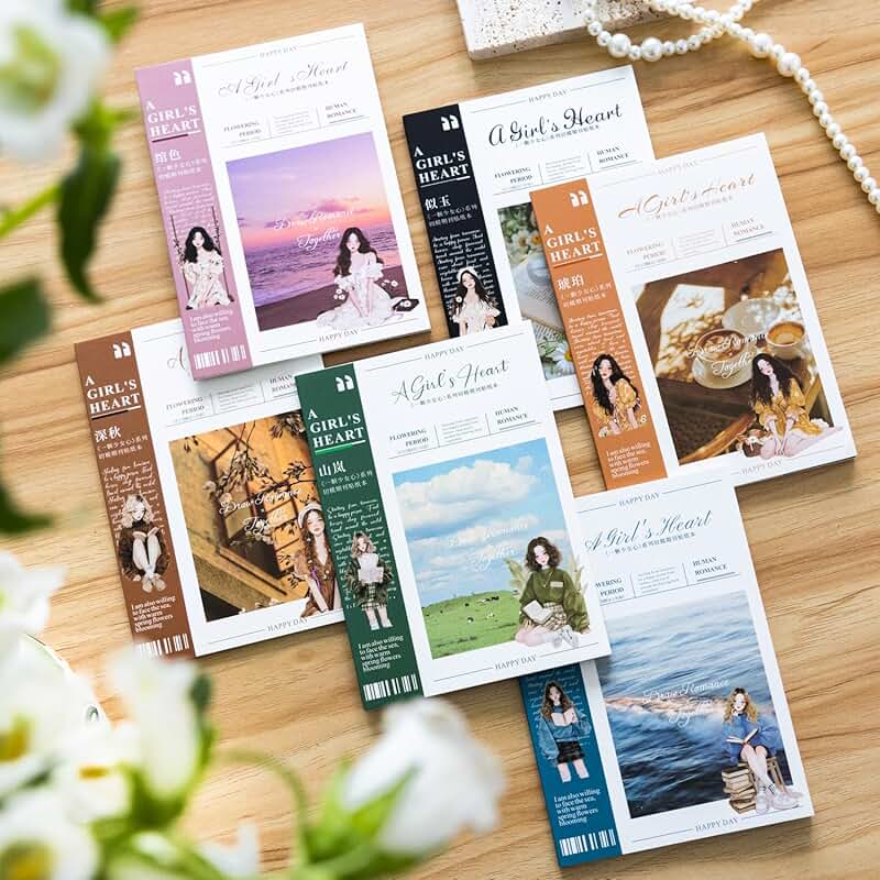 60pcs Literary Girl Scrapbook Stickers for Crafts