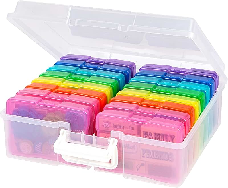 4x6 Photo Storage Box Set with 16 Cases