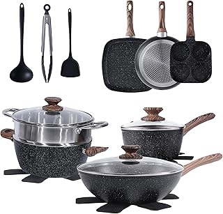 17-Piece Nonstick Cookware Set with Stay-Cool Handles