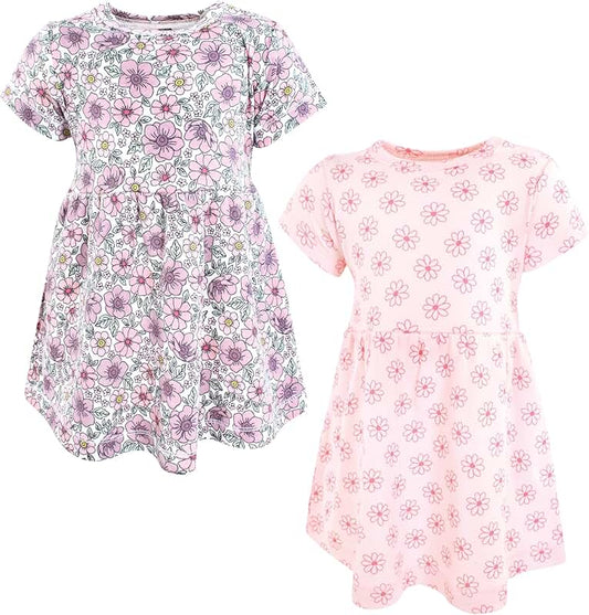 Two sleeveless baby dresses