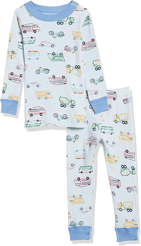Baby Girls' Organic Cotton Pajama Set, 2 Pieces